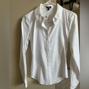 Express Crisp White Dress Shirt women